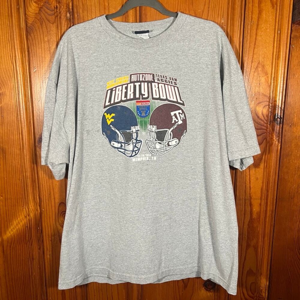 Blue 84 2XL Y2K Liberty Bowl T-Shirt Gray Relaxed